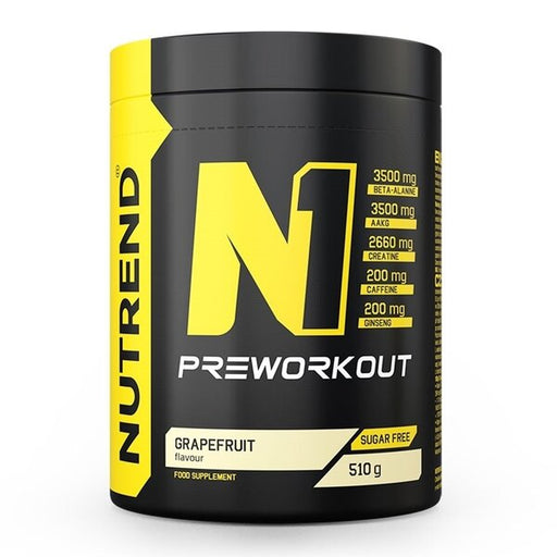 Nutrend N1 Pre-Workout, Grapefruit - 510 grams | High-Quality Pre & Post Workout | MySupplementShop.co.uk