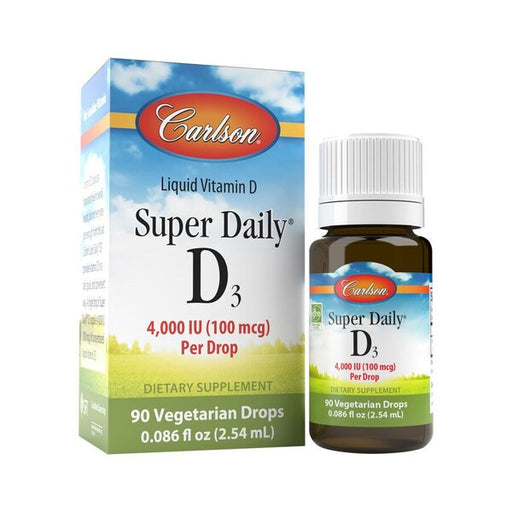 Super Daily D3, 4000 IU - 2.5 ml. by Carlson Labs at MYSUPPLEMENTSHOP.co.uk