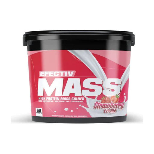 Mass, Strawberry Creme (EAN 5060347312780) - 5000g by Efectiv Nutrition at MYSUPPLEMENTSHOP.co.uk
