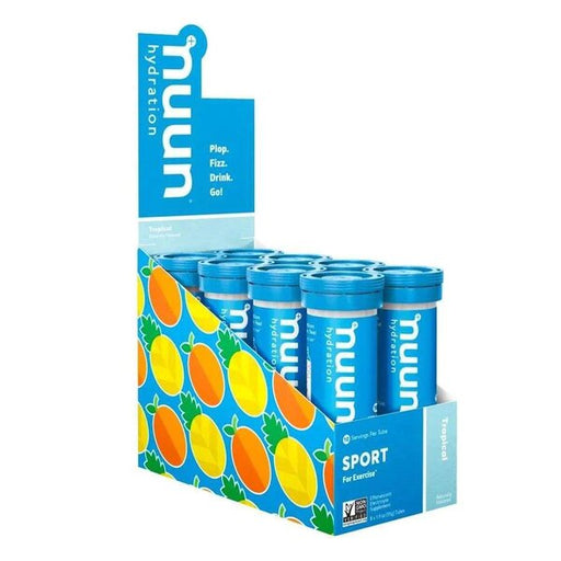 Sport Hydration, Tropical - 8 x 10 count tubes by Nuun at MYSUPPLEMENTSHOP.co.uk