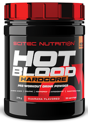 SciTec Hot Blood Hardcore Guarana  375g - Pre & Post Workout at MySupplementShop by SciTec