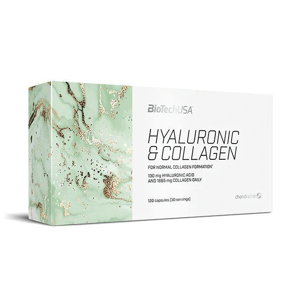 BioTechUSA Hyaluronic and Collagen  120 caps - Health and Wellbeing at MySupplementShop by BioTechUSA