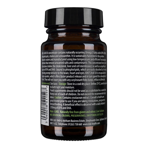 Kiki Health Krill Oil 30 Licaps | High-Quality Vitamins & Supplements | MySupplementShop.co.uk