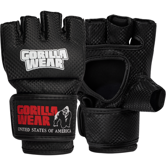 Gorilla Wear Manton MMA Gloves (With Thumb) - Black/White