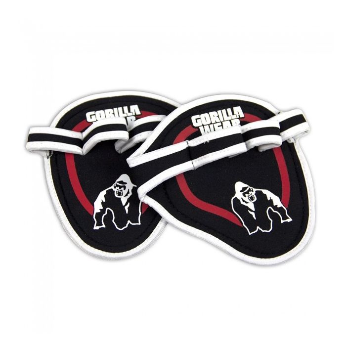 Gorilla Wear Palm Grip Pads - Black/Red - One Size - Grip Pads at MySupplementShop by Gorilla Wear