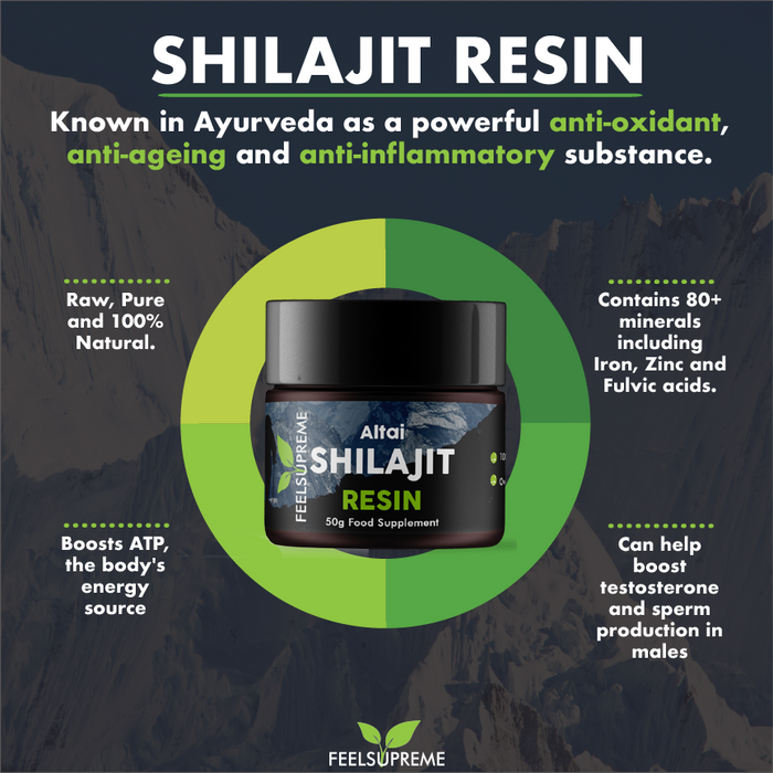 Feel Supreme Altai Shilajit Resin 50g | High-Quality Sports Nutrition | MySupplementShop.co.uk